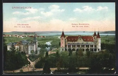 AK Gremsmühlen, Kurhaus, Villa Elisabeth