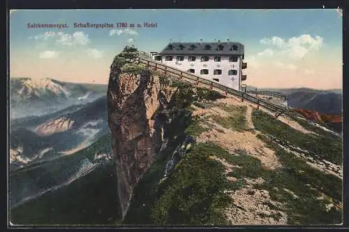 AK Schafberg /Salzkammergut, Schafbergspitze u. Hotel