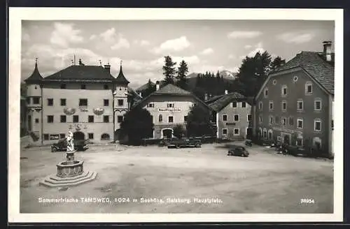 AK Tamsweg /Salzburg, Hauptplatz mit Rathaus