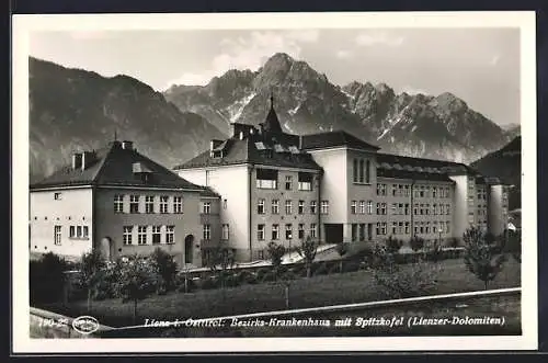 AK Lienz i. Osttirol, Bezirks-Krankenhaus mit Spitzkofel