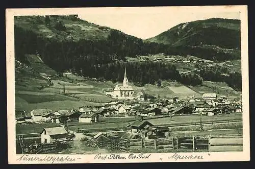 AK Sillian, Ortsansicht mit Bergpanorama