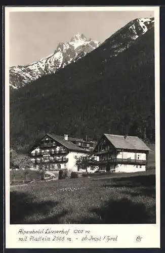 AK Imst /Tirol, Alpenhotel Linserhof mit Plattein