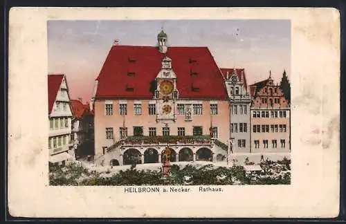 AK Heilbronn a. Neckar, Blick auf das Rathaus