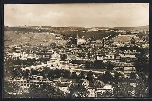 AK Esslingen a. N., Teilansicht der Ortschaft