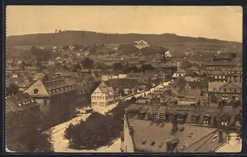 AK Bayreuth, Panorama vom Schlossturm