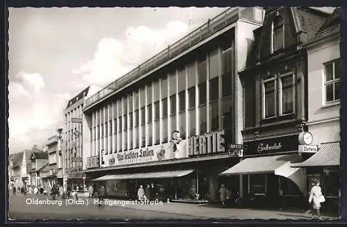 AK Oldenburg i. O., Hertie Kaufhaus in der Heiligengeist-Strasse