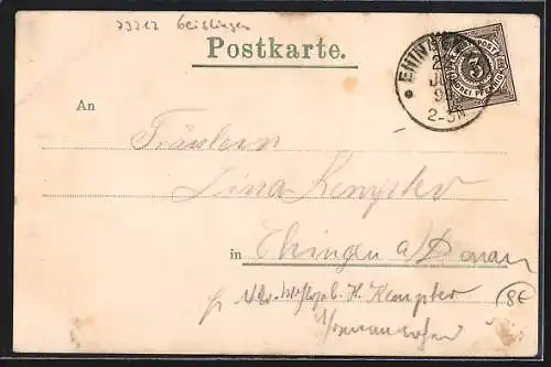 AK Eybach, Ansicht mit dem Himmelsfelsen