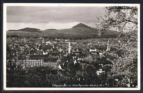 AK Göppingen, Teilansicht mit Hohenstaufen