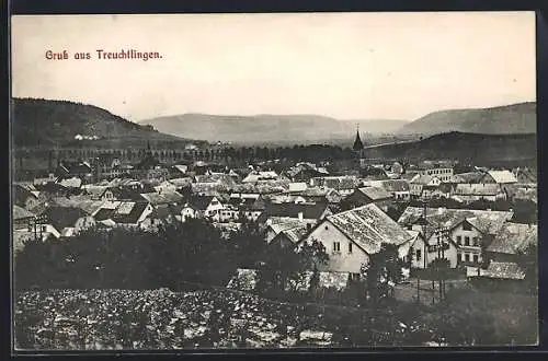 AK Treuchtlingen, Ortsansicht aus der Vogelschau