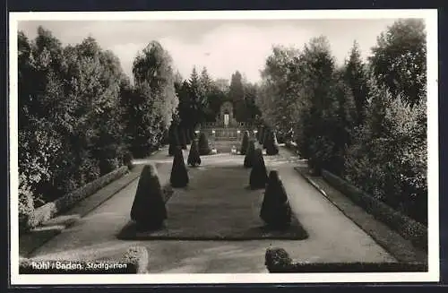 AK Bühl /Baden, Stadtgarten