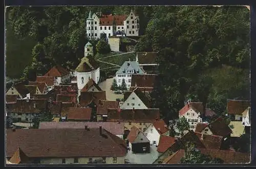 AK Weissenstein / Württemberg, Teilansicht mit Schloss