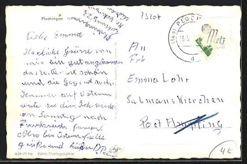 AK Plochingen /Neckar, Teilansicht