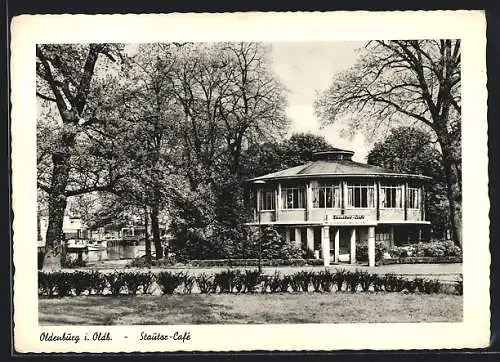 AK Oldenburg i. Old., Blick aufs Stautor-Café