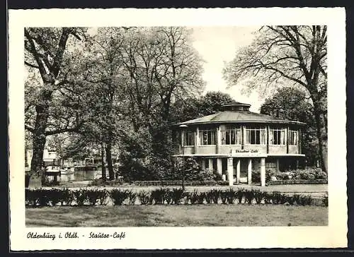 AK Oldenburg i. Old., Blick aufs Stautor-Café