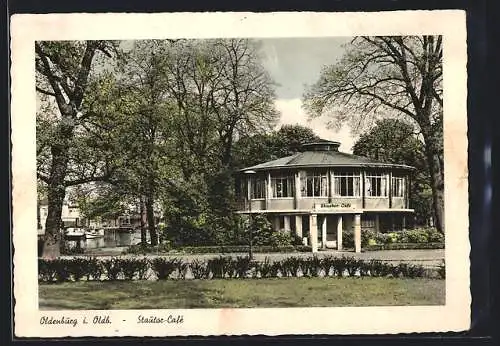 AK Oldenburg i. Old., Blick aufs Stautor-Café