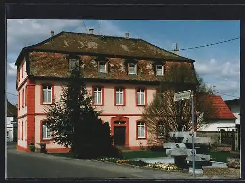 AK Pfeddersheim /Worms, Brunnen in der Weinbrunnenstrasse