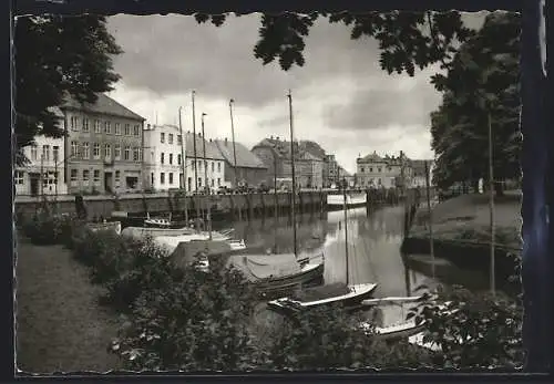 AK Oldenburg i. O., Blick über den Hafen