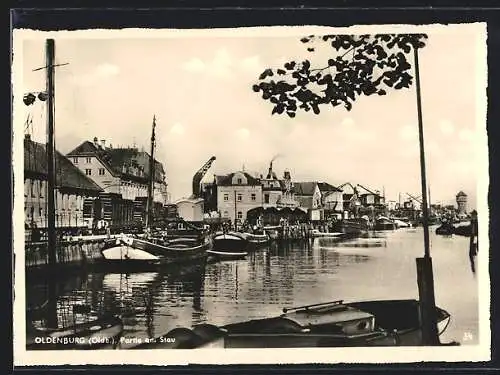 AK Oldenburg /Oldb., Partie am Stau