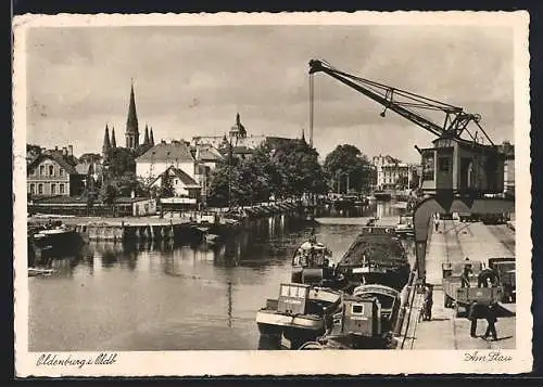 AK Oldenburg i. Oldb., Partie am Stau