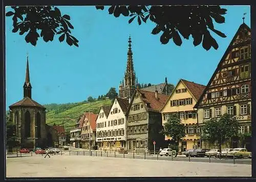 AK Esslingen am Neckar, Blick über den Marktplatz