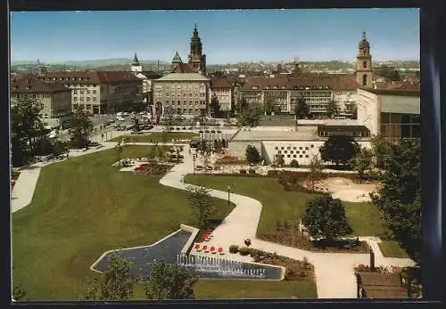 AK Heilbronn /Neckar, Stadtpark an der Harmonie