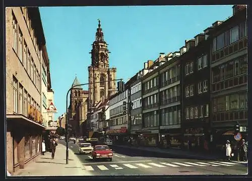 AK Heilbronn a. N., Kaiserstrasse mit Kilianskirche