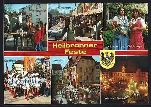 AK Heilbronn, Volksfeste, Pferdemarkt, Weinfest und Krämermarkt