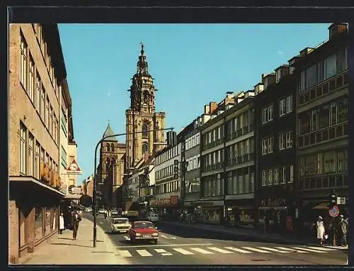 AK Heilbronn am Neckar, Kaiserstrasse mit Kilianskirche