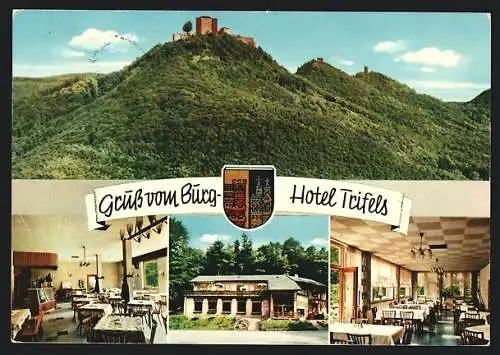 AK Annweiler am Trifels, Burg-Hotel Trifels G. Weiser mit Innenansichten, Burg