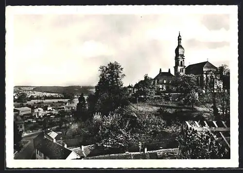 AK Blieskastel, Teilansicht mit ev. Kirche