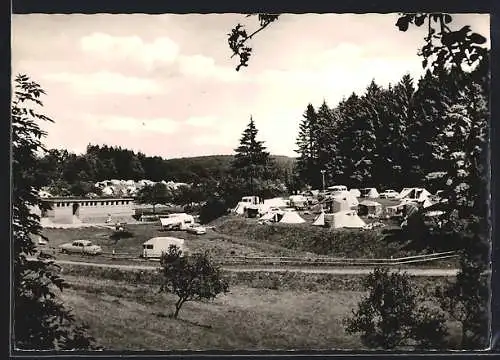 AK Grünberg /Obh., Der Campingplatz