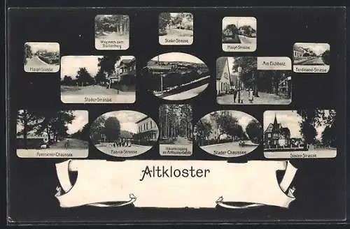 AK Altkloster, Hauptstrasse, Stader-Strasse, Ferdinand-Strasse, Apensener Chaussee, Am Eichholz