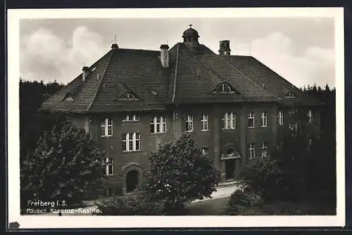 AK Freiberg / Sachsen, König-Friedrich-August-Kaserne, Kasino