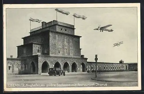 AK Chemnitz, Flughafen mit Restaurant Ikarus