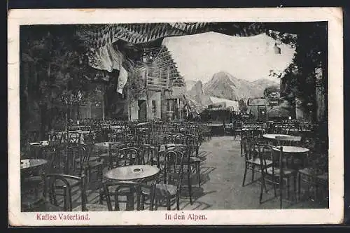 AK Hannover, Café Vaterland in der Luisenstrasse 5, Inh. Chr. Mühlhause