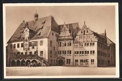 AK Heilbronn, Rathaus, Ganzsache WHW Winterhilfswerk 1934-35