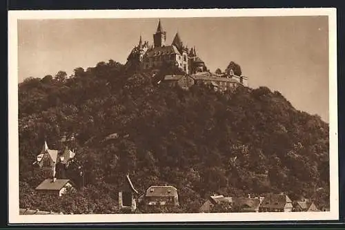 AK Wernigerode, Blick zum Schloss, Ganzsache WHW Winterhilfswerk 1934 /35