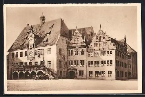 AK Heilbronn a. N., Rathaus, Ganzsache WHW Winterhilfswerk 1934 /35