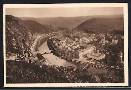 AK Bad Ems, Teilansicht mit Brücke, Ganzsache WHW Winterhilfswerk 1934 /35