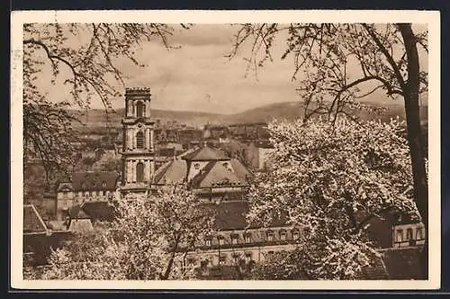 AK Saarbrücken, Blick über die Dächer, Ganzsache WHW Winterhilfswerk 1934 /35