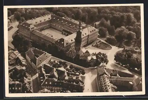 AK Weimar, Schloss vom Flugzeug aus, Ganzsache WHW Winterhilfswerk 1934 /35