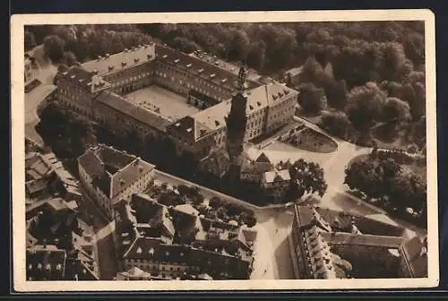 AK Weimar, Schloss vom Flugzeug aus, Ganzsache WHW Winterhilfswerk 1934 /35