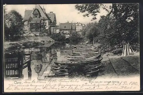 AK Cleve, Blick von der weissen Brücke