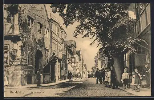 AK Rendsburg, Blick in die Mühlenstrasse