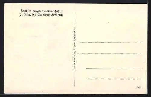 AK Valdorf a. d. W., Pension und Gasthaus Knickhaus