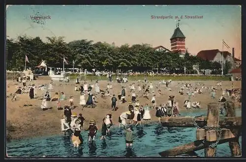 AK Vegesack, Strandpartie mit Strandlust