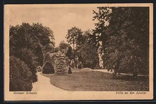 AK Lesum /Bremer Schweiz, Villa an der Lesum