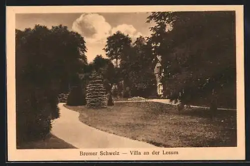 AK Lesum /Bremer Schweiz, Villa an der Lesum