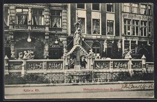 AK Köln a. Rh., Heinzelmännchen-Brunnen