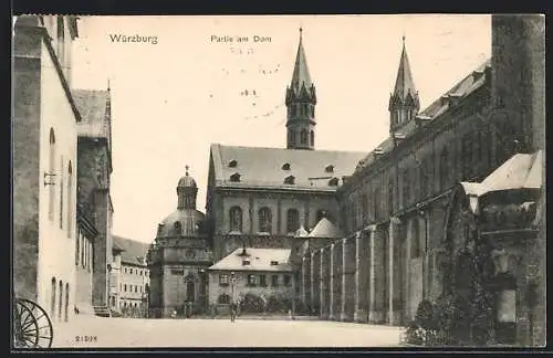 AK Würzburg, Partie am Dom